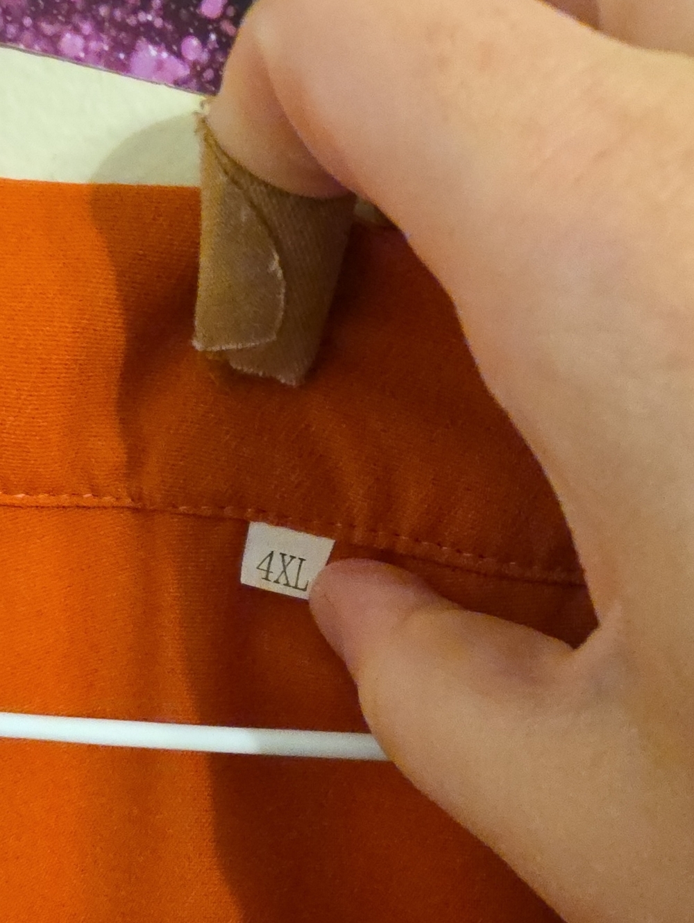 Burnt Orange V Neck Blouse. In EUC - Picture 4 of 5